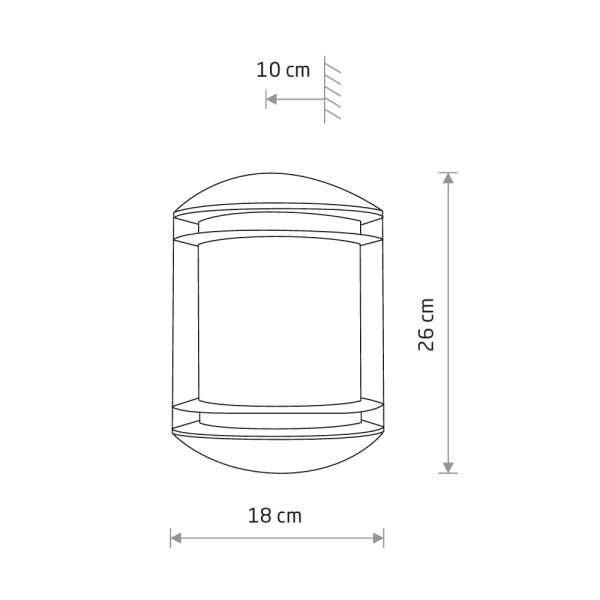 Вуличний світильник Nowodvorski 3411 Quartz E27 1x10W IP21 графітовий - фото №4