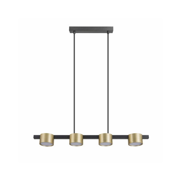 Підвісний світильник, люстра над столом, барною стійкою Goldlux 327338 Mirella GX53 4x6W IP20 Золотий