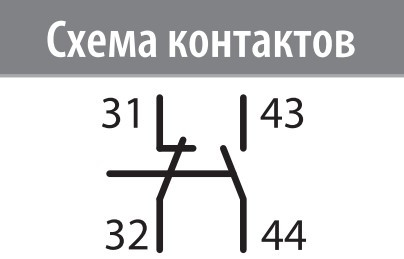 Блок-контакт ETI 002461101 RH 11 (1NO+1NC) (для типу R) - фото №3