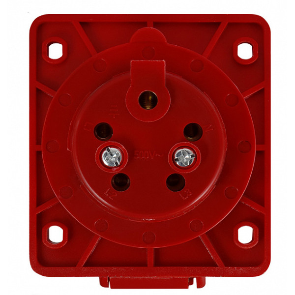 Силовой разъем Аско-Укрем ГВ 3Р+N+РЕ 16А/5 (415) (A0080030003) - фото №2