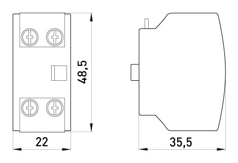 Дополнительный контакт E.Next e.industrial.au.2.20 2NO (i0140002) - фото №2
