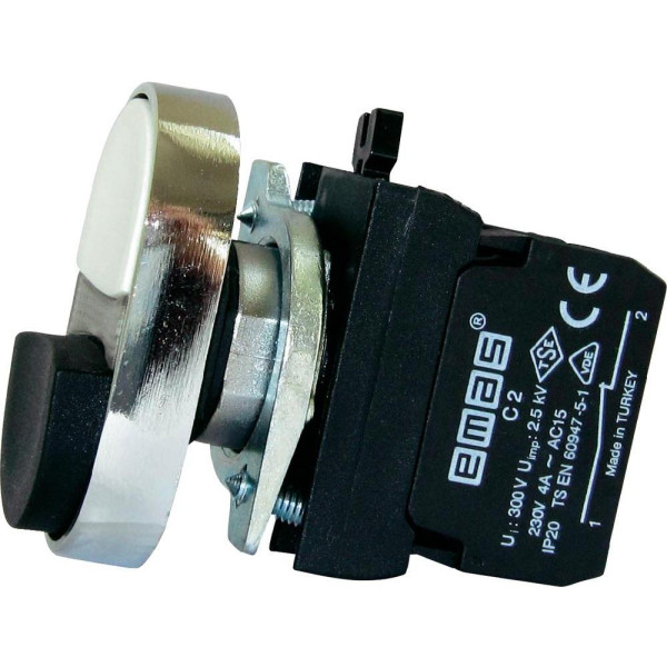 Выступающая сдвоенная кнопка EMAS CM102K21HB (1НО+1НЗ) - фото №1