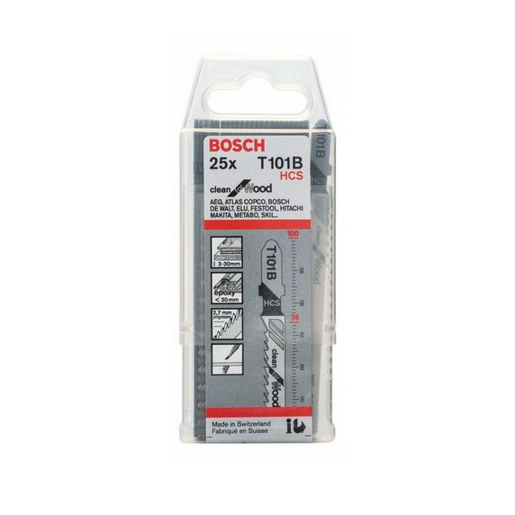 Лобзиковые пилки Bosch T101BR (25шт)