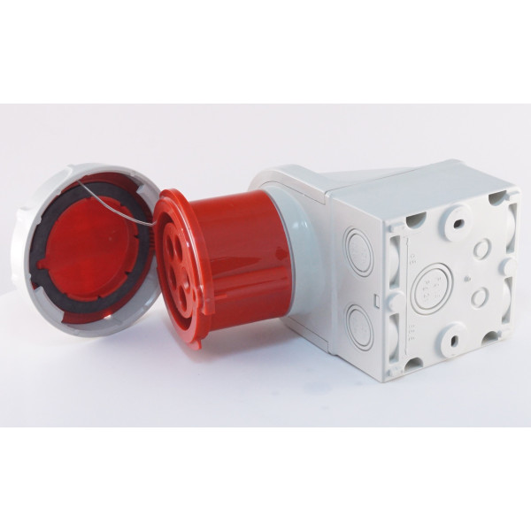 Трехфазный разъем с крышкой WALTHER WL139 (3P+N+E) 32А 380V IP67 - фото №1