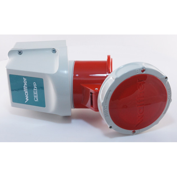 Трехфазный разъем с крышкой WALTHER WL139 (3P+N+E) 32А 380V IP67 - фото №3