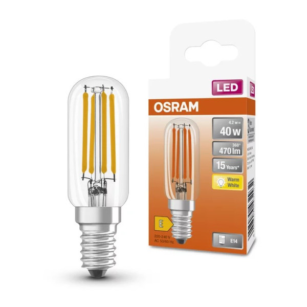 Светодиодная лампа Osram LED T26 40 4Вт/827 FIL E14 10х1 - фото №2