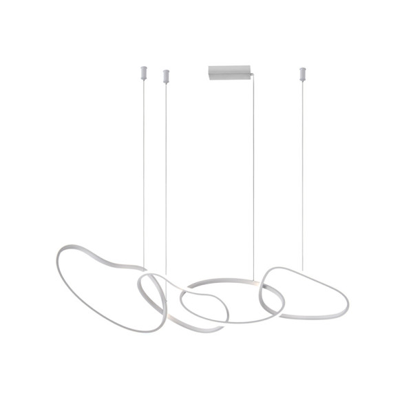 Подвесной светильник, люстра Italux PND-22412-S4-WH Fonte LED 3000K-6000K 5300Lm IP20 белый