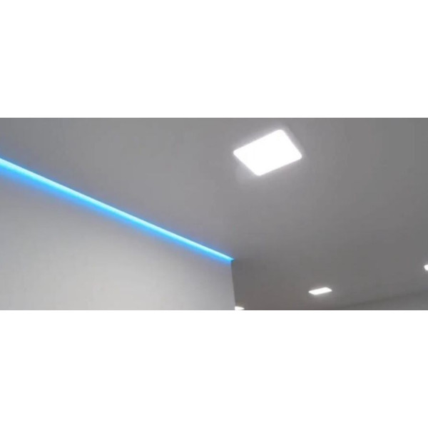 Профиль теневого шва с LED для потолка, с рассеивателем 14х20, 3 метра (LPT14) - фото №4