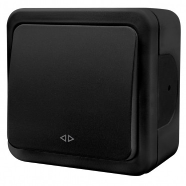 Накладний проміжний вимикач NE-AD MULTIMA 92-53-51 чорний