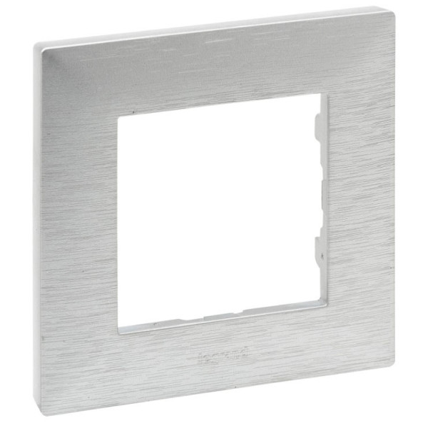Рамка 1-постовая Legrand Niloe Step фактурный алюминий (863891)