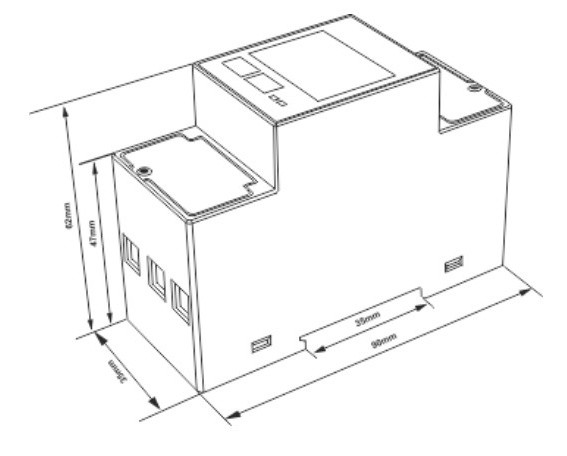 Однофазный счетчик электроэнергии F&F LE-01MQ 230В 100А - фото №4