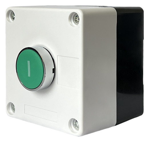 Одномісний пост керування Promfactor FP4-BOX1W1 з металевою кнопкою "I" (Start)