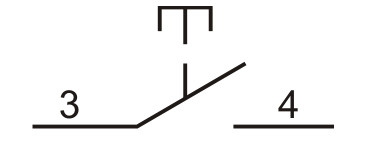 Одномісний пост керування Promfactor FP4-BOX1W1 з металевою кнопкою "I" (Start) - фото №1