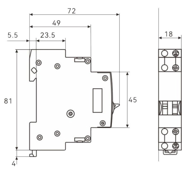 Імпульсне реле TOSUNlux BIR-16/20 16А 1P 230В AC/110В DC (6931934212594) - фото №1