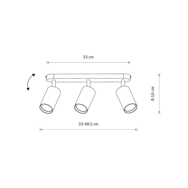 Светильник поворотный, спот Nowodvorski 6016 Eye Spot GU10 3x10W IP20 белый - фото №1