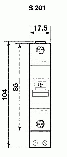 Автоматичний вимикач ABB S201-C6 тип C 6А - фото №4