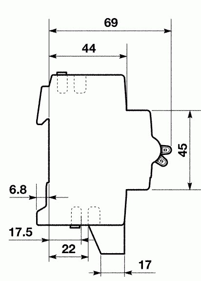 Автоматичний вимикач ABB S201-C6 тип C 6А - фото №5