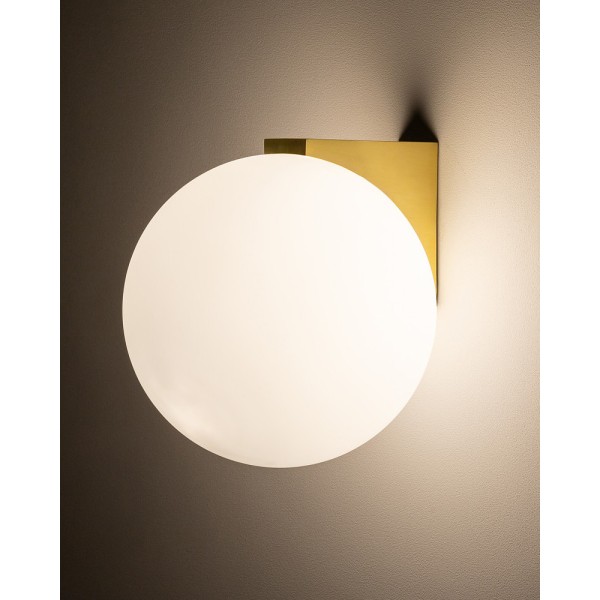 Бра для ванной, светильник Nowodvorski 10525 Aloe G9 1x10W IP44 латунный - фото №2