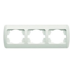 Рамка ELBI ZIRVE Fixline белая 3-я горизонтальная (501-000202-227)