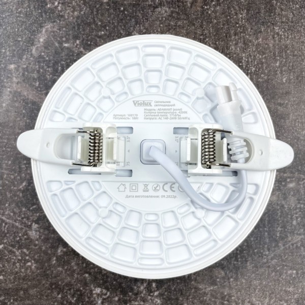 Світильник LED даунлайт Violux ADAMANT 18W 4200K круг IP20 чорний ( 100170 ) - фото №3