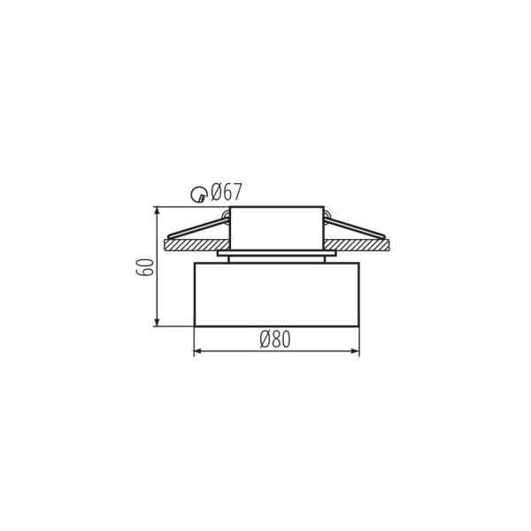 Точечный светильник Kanlux 29232 Govik GU5.3/GU10 1x10W IP20 - фото №4
