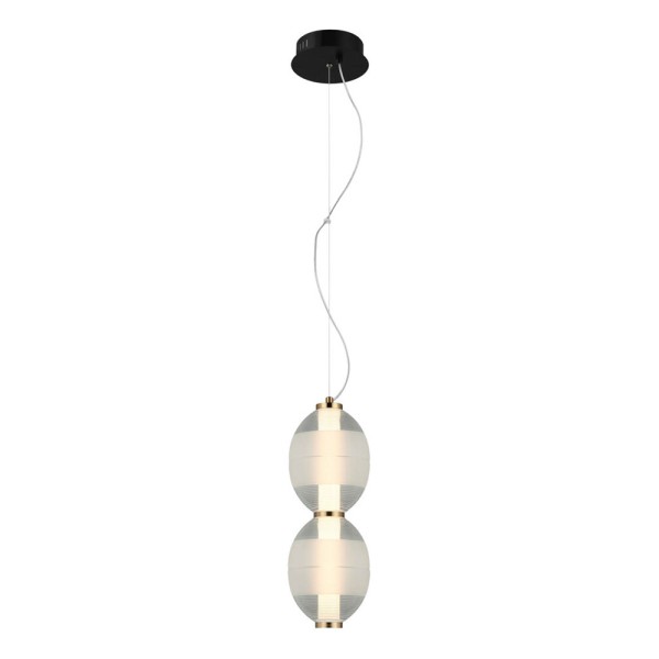 Подвесной светильник, люстра Italux PND-45372-2-WH-CL Rinot LED 2x16W 3000K 980Lm IP20 черный