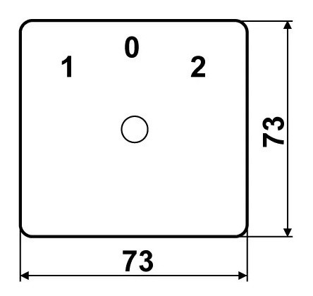 Пакетный переключатель Аско-Укрем ПКП Е9 1.822 A0110010001 (1-0 2 полюса) - фото №4