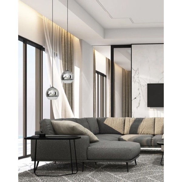 Подвесной светильник, люстра Nowodvorski 7606 Globe Plus M E27 1x25W IP20 хром - фото №1