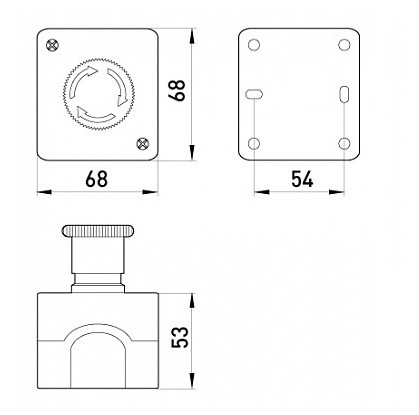 Пост управления с поворотной кнопкой с возвратом E.Next - фото №1