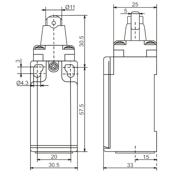 Конечный выключатель Promfactor FLS15M2166 - фото №1