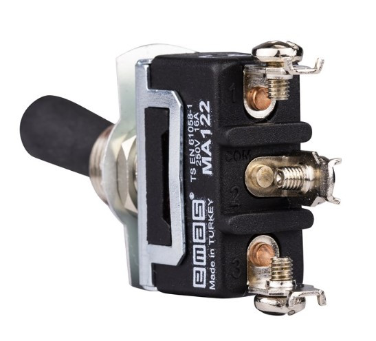 Тумблер EMAS MA122 ON-ON (без дублирующих контактов) - фото №1