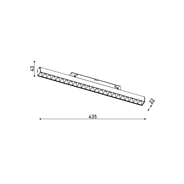 Магнітний трековий світильник Kloodi KDMG-LINE435 DL 24W 3K WH LED 1920Lm IP20 білий - фото №4