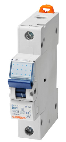 Автоматичний вимикач GEWISS 1P D 40А 6кА (GW92411)