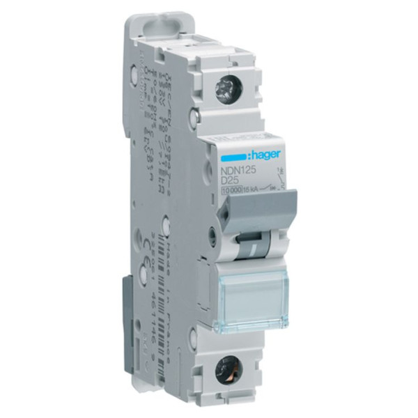 Електро-автомат NDN125 (1p, D, 25А) Hager