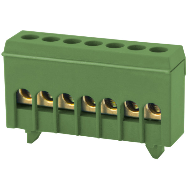 Нулевая шина E.Next e.bsi.pro.1.7 на DIN-рейке зеленая (p0650017)