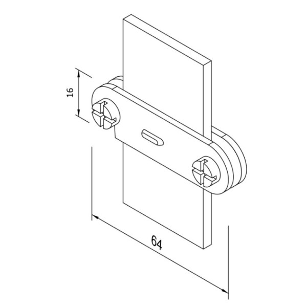 Держатель ленты Leo Lightman Fix 40 StZn (315011) - фото №1