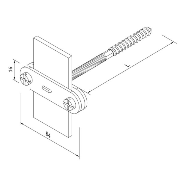 Держатель ленты Leo Lightman Fix 40 StZn (315011) - фото №3
