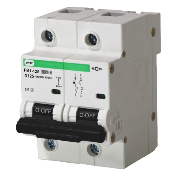 Автоматичний вимикач Promfactor ECO FB1-125 2P D 125A 10кА (FB1D2125)