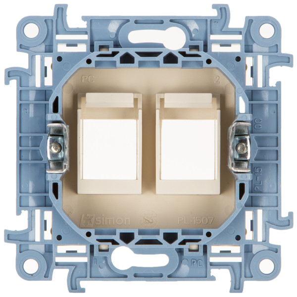 Адаптер телефонно-комп'ютерний Simon 10 кремовий - фото №1