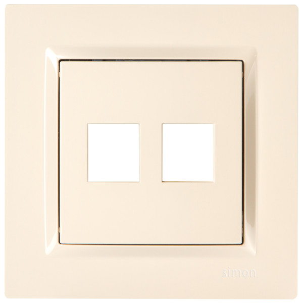 Адаптер телефонно-комп'ютерний Simon 10 кремовий - фото №2