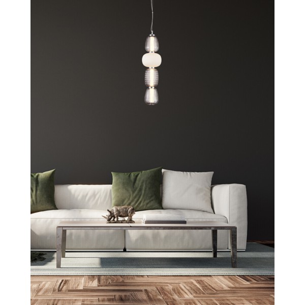 Підвісний світильник, люстра Italux PND-98374-32W-CH Eris LED 1x32W 3000K 4448Lm IP20 хром - фото №1