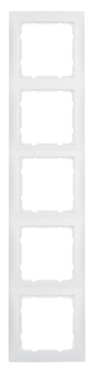 Рамка 5-місна полярна білизна матова Berker S.1