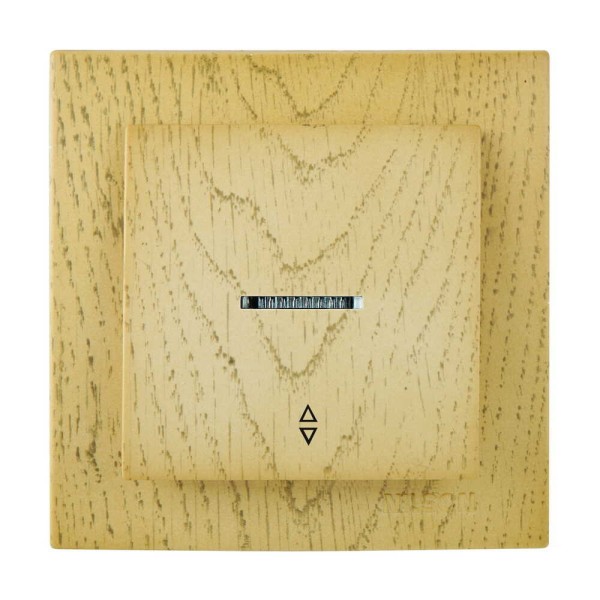 Вимикач Nilson Touran клен 1кл прохідний з підсвіткою ( 24281008 )