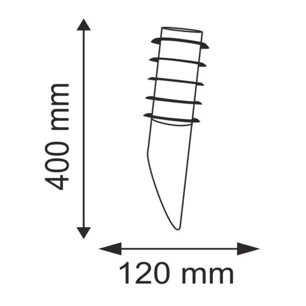 Вуличний світильник Goldlux 204509 Serena E27 1x10W IP44 нікелевий - фото №2