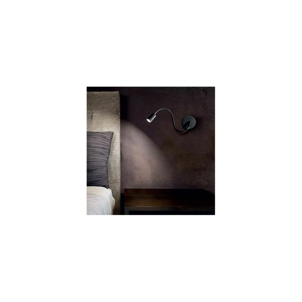 Бра, настінний світильник Ideal Lux FOCUS AP1 NERO - фото №1