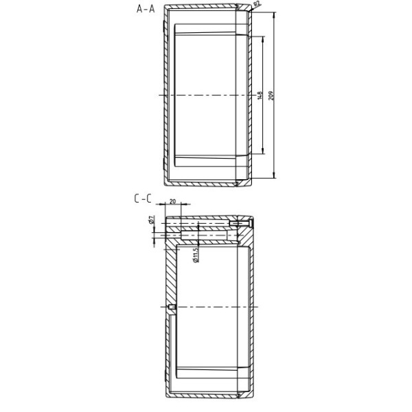 Пустая металлическая распредкоробка Spelsberg AL 337425 (sp15001501) (sp15001501) IP66 - фото №1