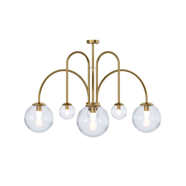 Люстра Pikart 38399-2 Celesta E27+G9 6x60W IP20 латунна