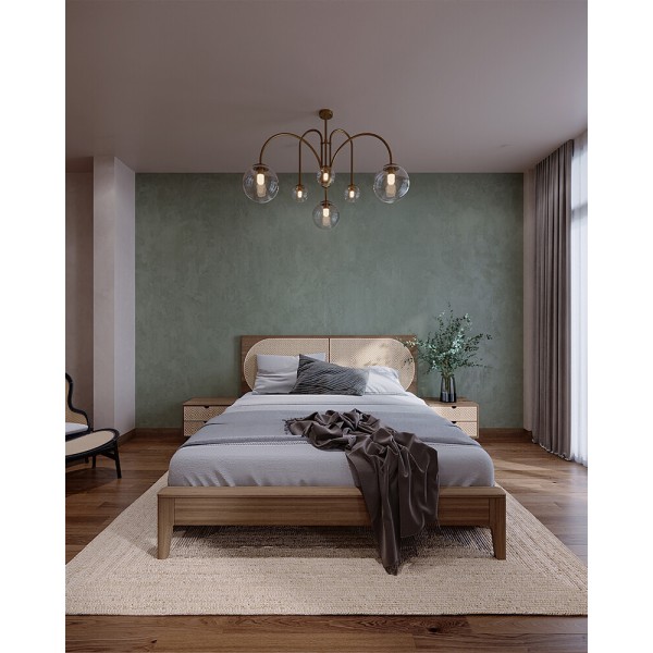 Люстра Pikart 38399-2 Celesta E27+G9 6x60W IP20 латунна - фото №1