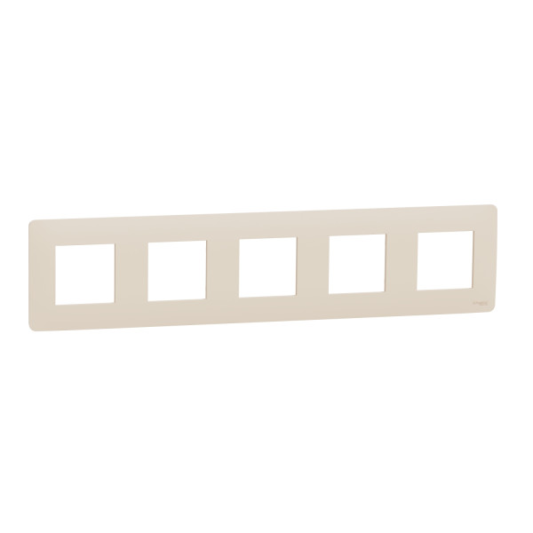 П'ятимістна рамка Schneider Electric Unica New NU201044 бежий