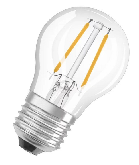 Лампа светодиодная Osram LED CL P40 DIM 5Вт/827 FIL E27 10х1 - фото №1